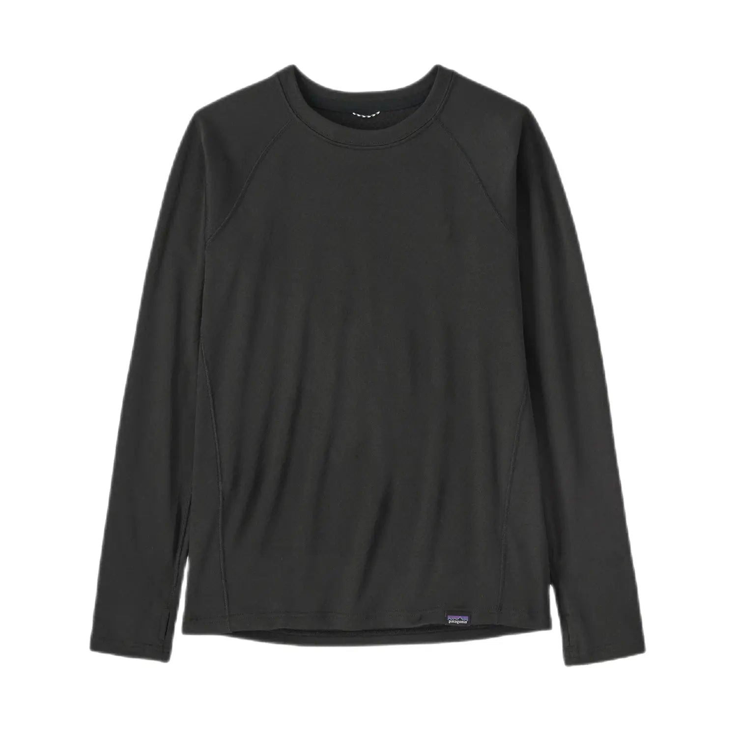 Patagonia K's Capilene® Midweight Crew, Black, front view