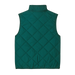 Patagonia Kid's Diamond Quilted Vest in Cascade Green, back view flat
