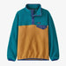 Patagonia K's Lightweight Synchilla® Snap-T® Fleece Pullover, Dried Mango, front view