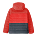Patagonia Kid's Reversible Down Sweater™ Hoody in amanita red, back view