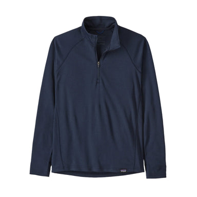 patagonia kids capilene midweight zip-neck in new navy front flat view