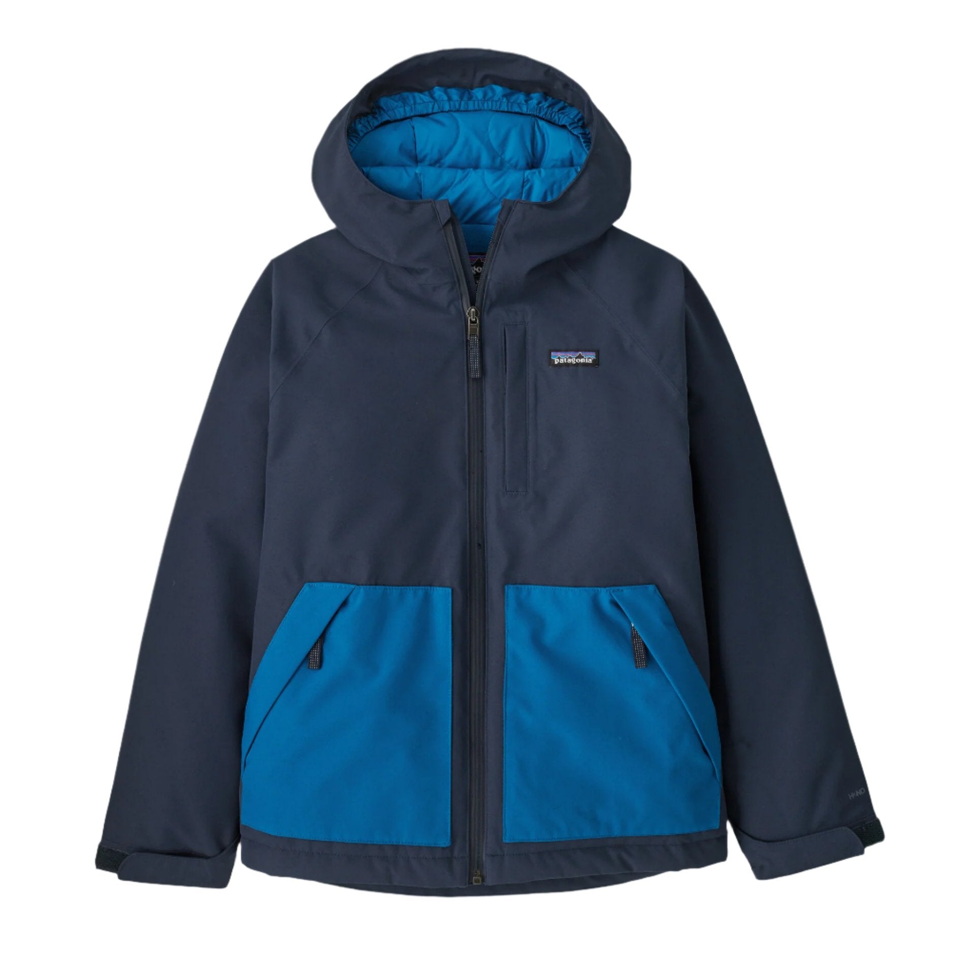 patagonia kids everyday ready jacket in new navy front flat view