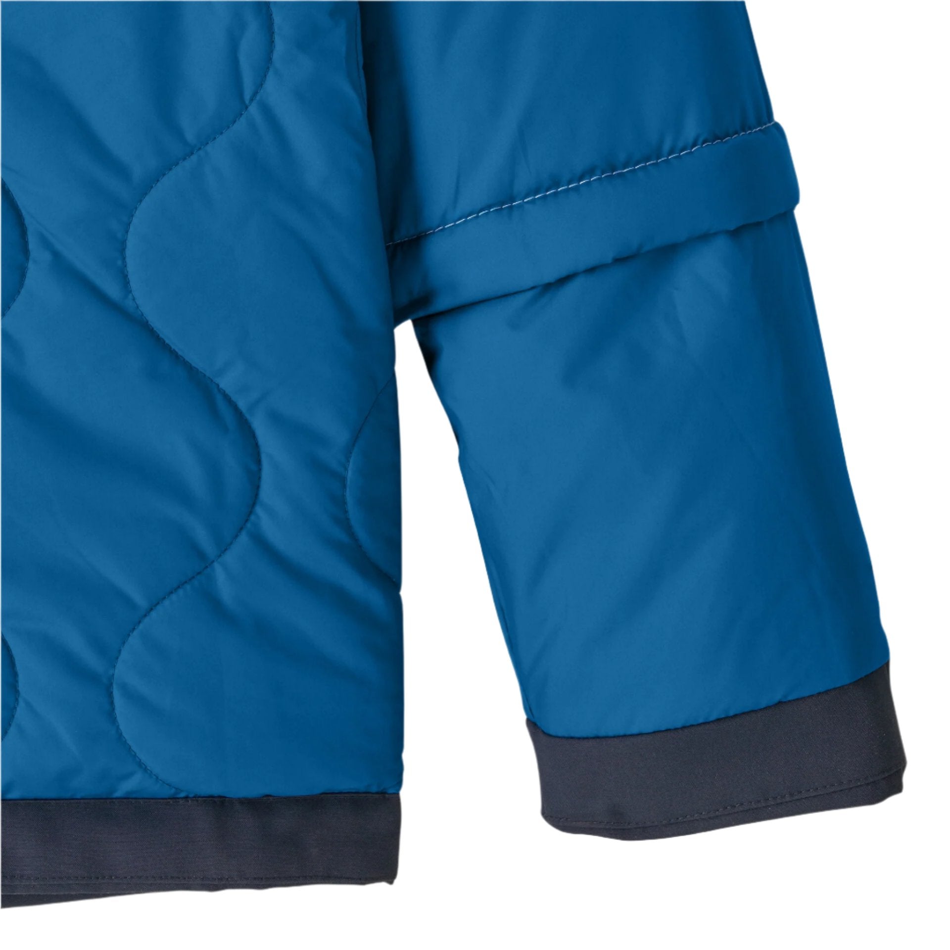 patagonia kids everyday ready jacket in new navy front flat grow fit close up view