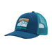Patagonia Line Logo Ridge LoPro Trucker Hat, Lagom Blue, front view 