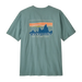Patagonia Men's '73 Skyline T-Shirt in Blue Sage, back view flat