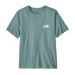 Patagonia Men's '73 Skyline T-Shirt in Blue Sage, front view flat