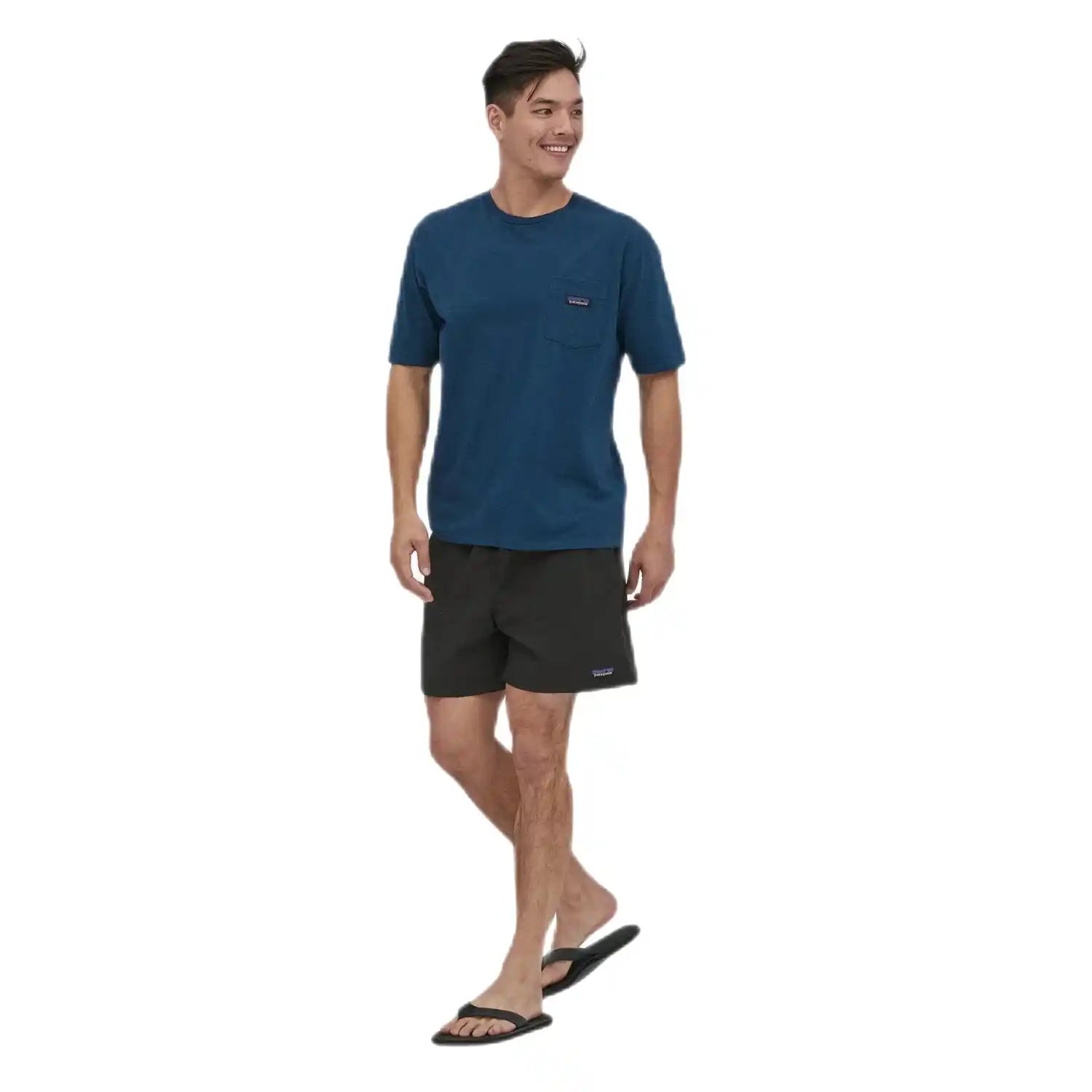 Patagonia M's Baggies™ Shorts - 5", Black, front view on model