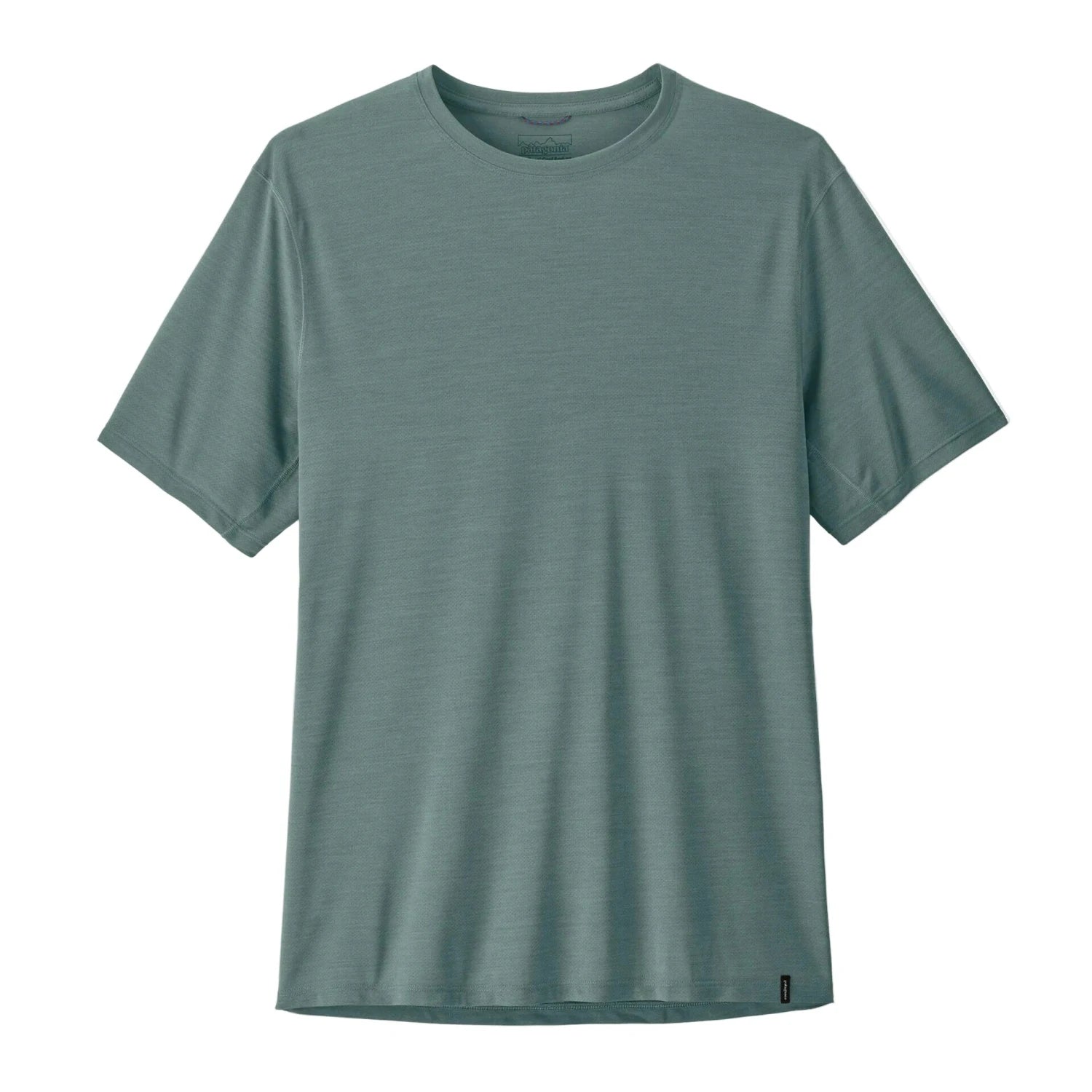 Patagonia Men's Capilene® Cool Ultra Shirt in Blue Sage, Sage X Dye, front view flat