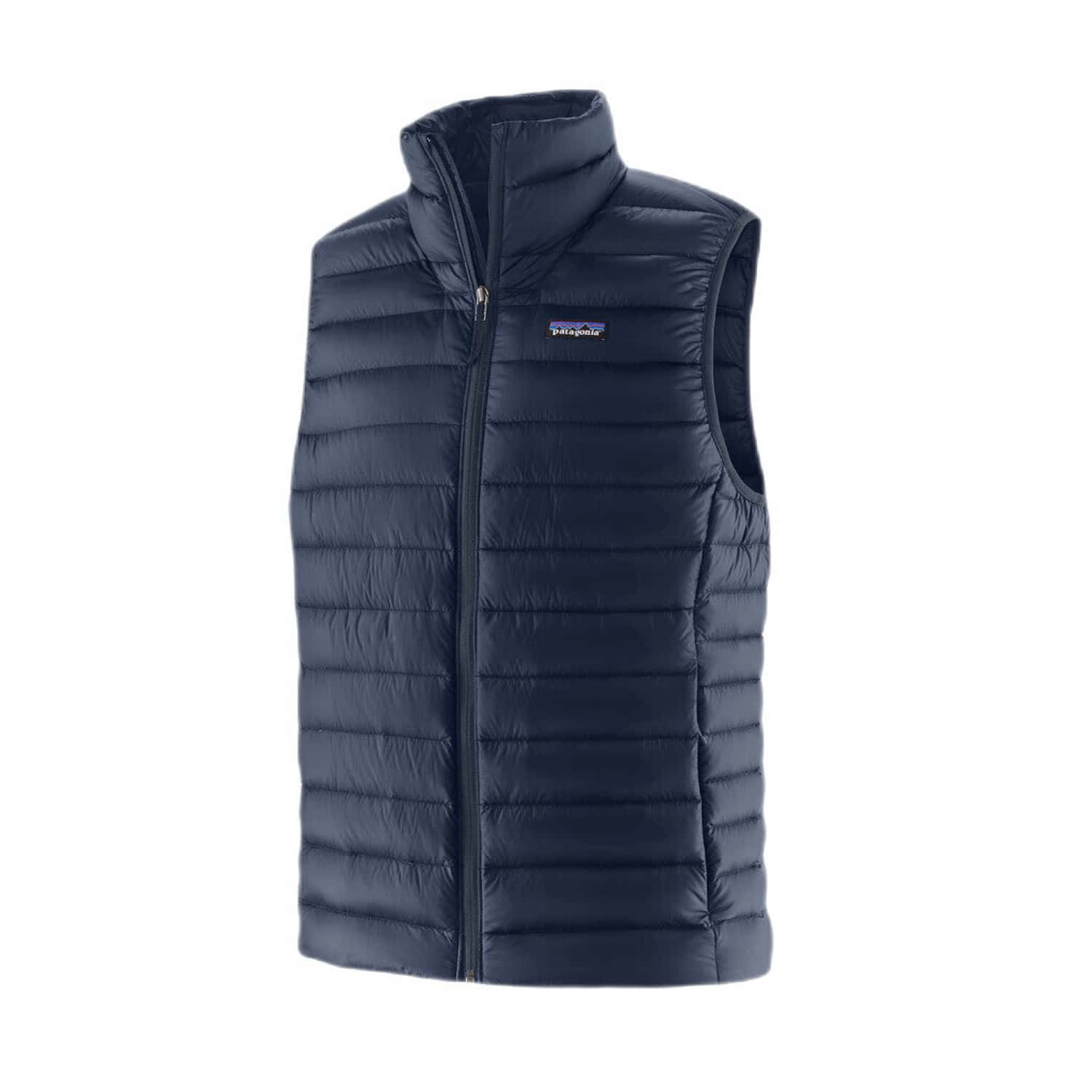 Patagonia M's Down Sweater Vest, New Navy, front view flat