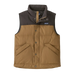 Patagonia M's Downdrift Vest in Coriander Brown, front view flat