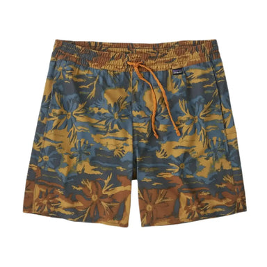 Patagonia M's Hydropeak Volley Shorts - 16", Cliffs Pufferfish Gold, front view flat 