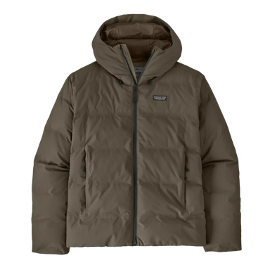 Patagonia Men's Jackson Glacier Jacket in Otter Brown, front view flat