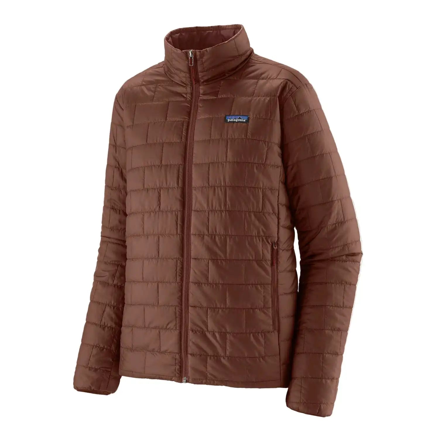 Patagonia Men's Nano Puff® Jacket in Dried Vanilla, front view flat