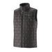 Patagonia Men's Nano Puff® Vest in Black, front view flat 