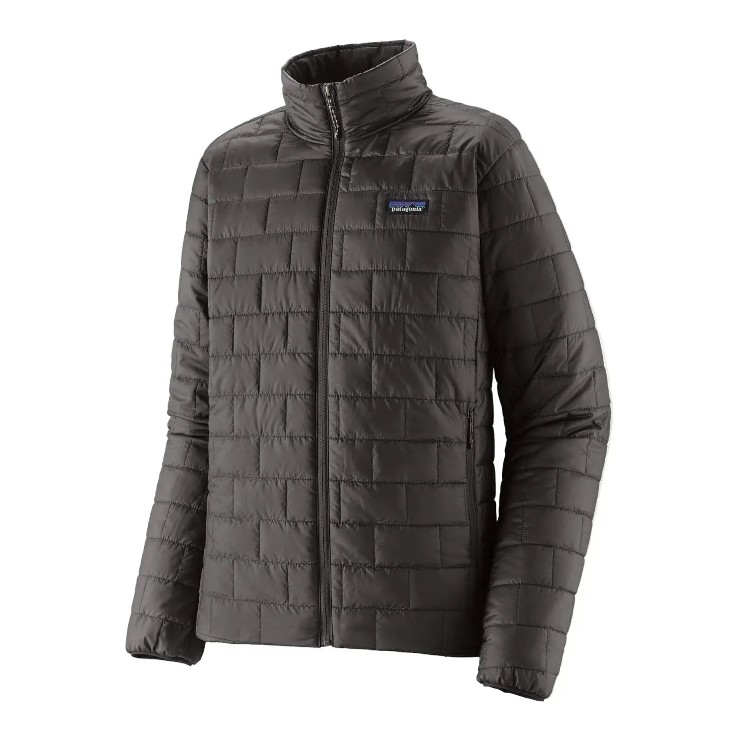 Patagonia M's Nano Puff® Jacket in Black, front view flat 