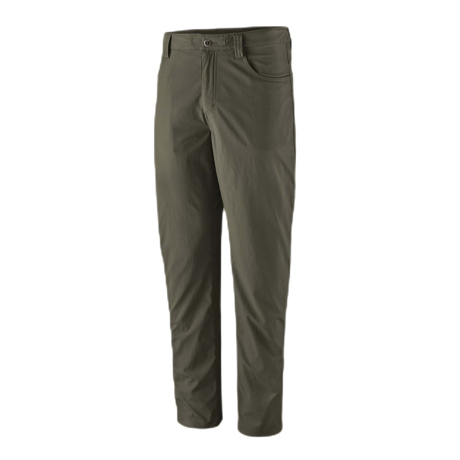 Patagonia M's Quandary Pants, Pine Needle Green, front view flat