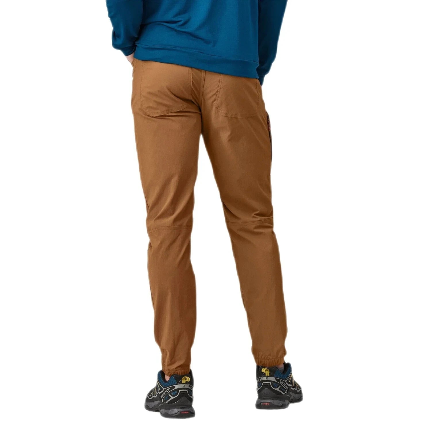 Patagonia M's Quandary Joggers, Tree Ring Brown, back view on model