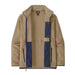 Patagonia M's Re-Tool Fleece Jacket, El Cap Khaki, front view jacket unzipped 