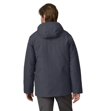 Patagonia Men's Windshadow Parka in Smolder Blue, back view on model 