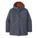 Patagonia Men's Windshadow Parka in Smolder Blue, front view flat