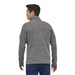 Patagonia Men's Better Sweater® Fleece Jacket shown on model in Nickel color option. Back view.