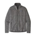 Patagonia Men's Better Sweater® Fleece Jacket shown  in Nickel color option. Front view.