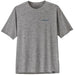 Patagonia Men's Capilene Cool Daily Graphic Shirt Feather Grey Flat Front