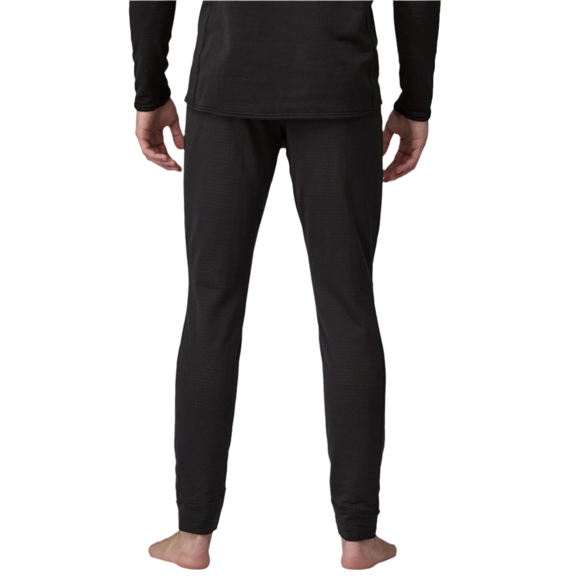 patagonia mens capiline thermal weight bottoms in black back model view