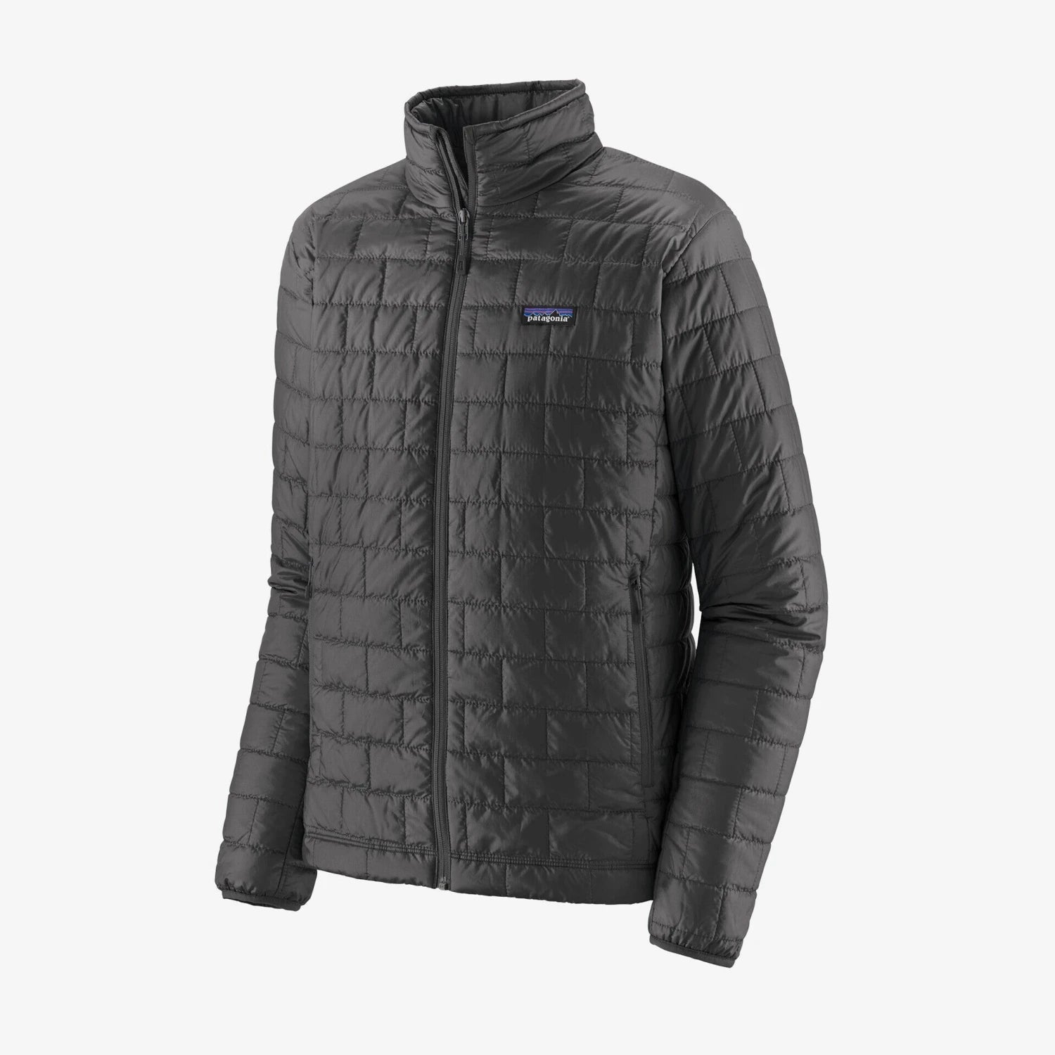 Patagonia Men's Nano Puff Jacket shown in the Forge Grey color.