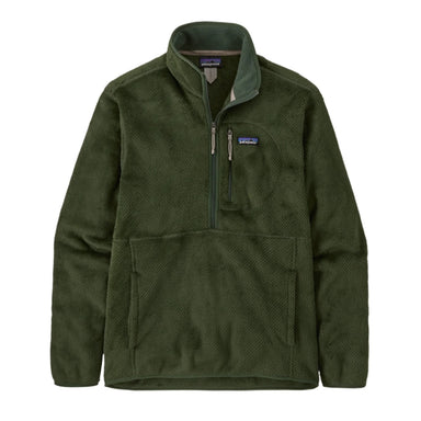 patagonia mens re-tool pullover in torrey pine green front flat view