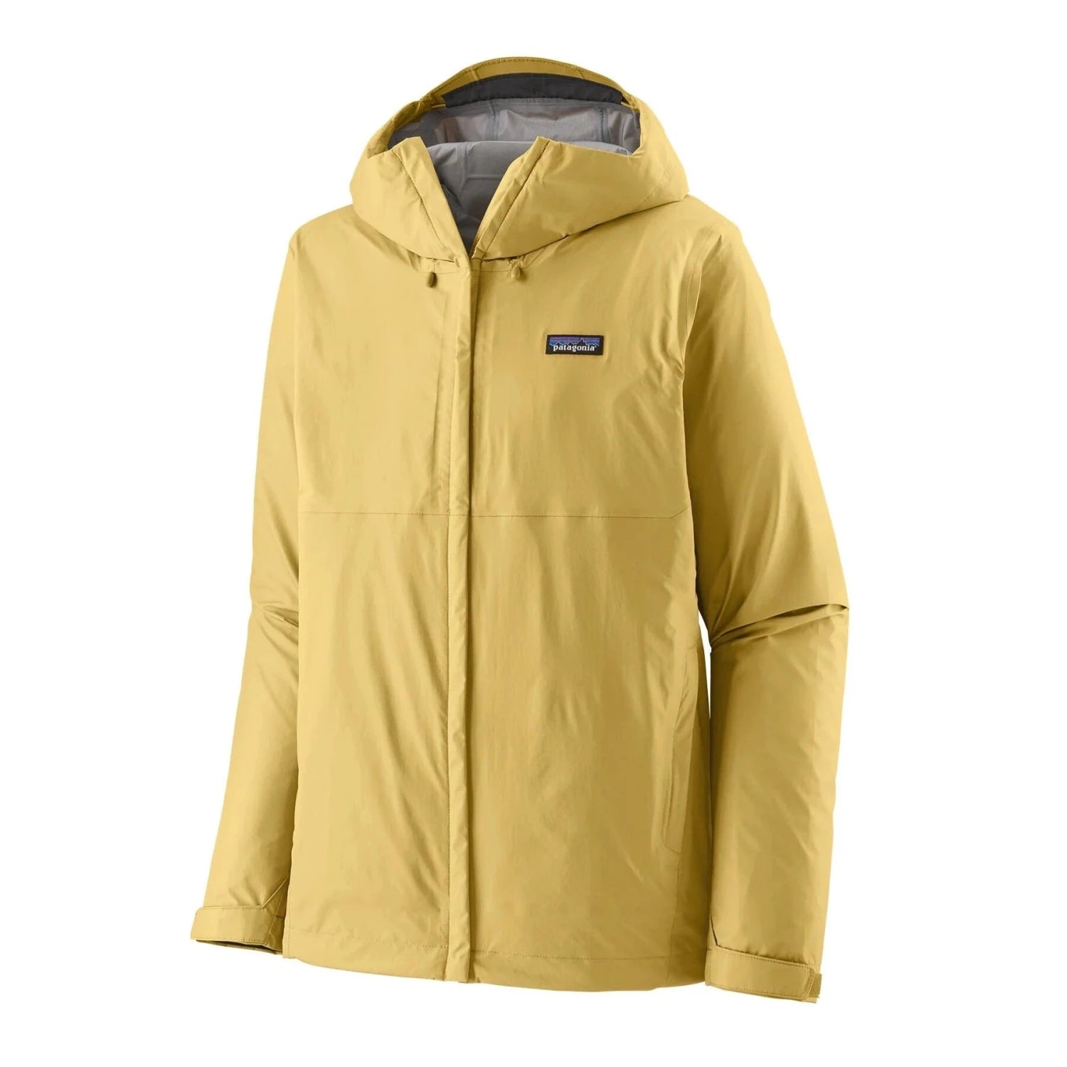 Patagonia Men's Torrentshell 3L Jacket in limestone yellow, front view