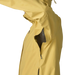 Patagonia Men's Torrentshell 3L Jacket in limestone yellow, on model pit zip detail view