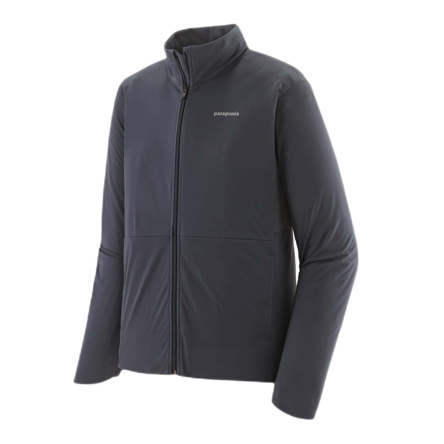 Patagonia M's Wind Shield Jacket, Smolder Blue, front view flat