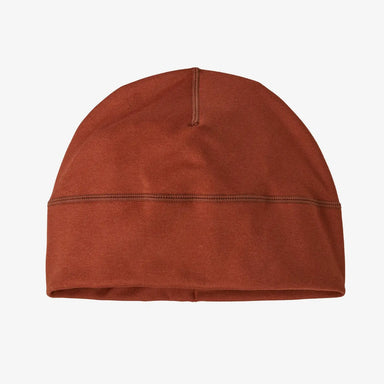 Patagonia R1® Daily Beanie shown in the Burnished Red color. 