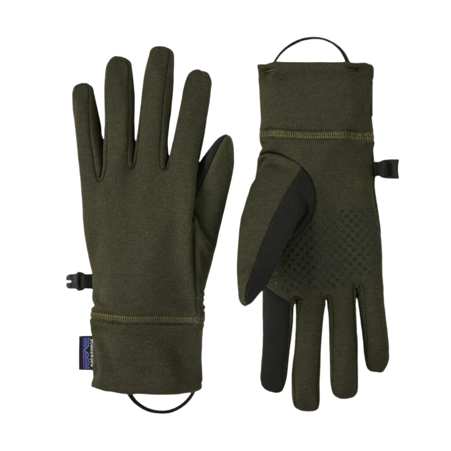 Patagonia R1® Daily Gloves shown in the Pine Needle Green color option.