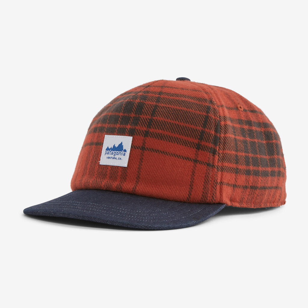 Patagonia Canvas Range Cap shown in the Cascade: Burnished Red color option.