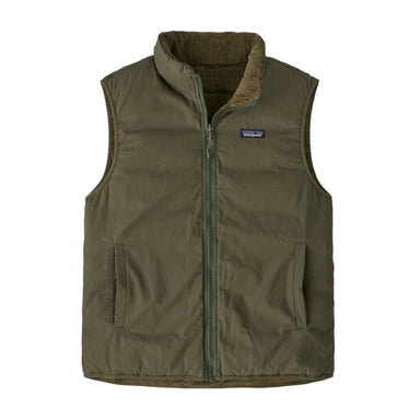 patagonia reversible cotton down vest smooth side out front flat