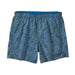 Patagonia W's Baggies™ Shorts - 5", Floral Fun Vessel Blue, front view flat 