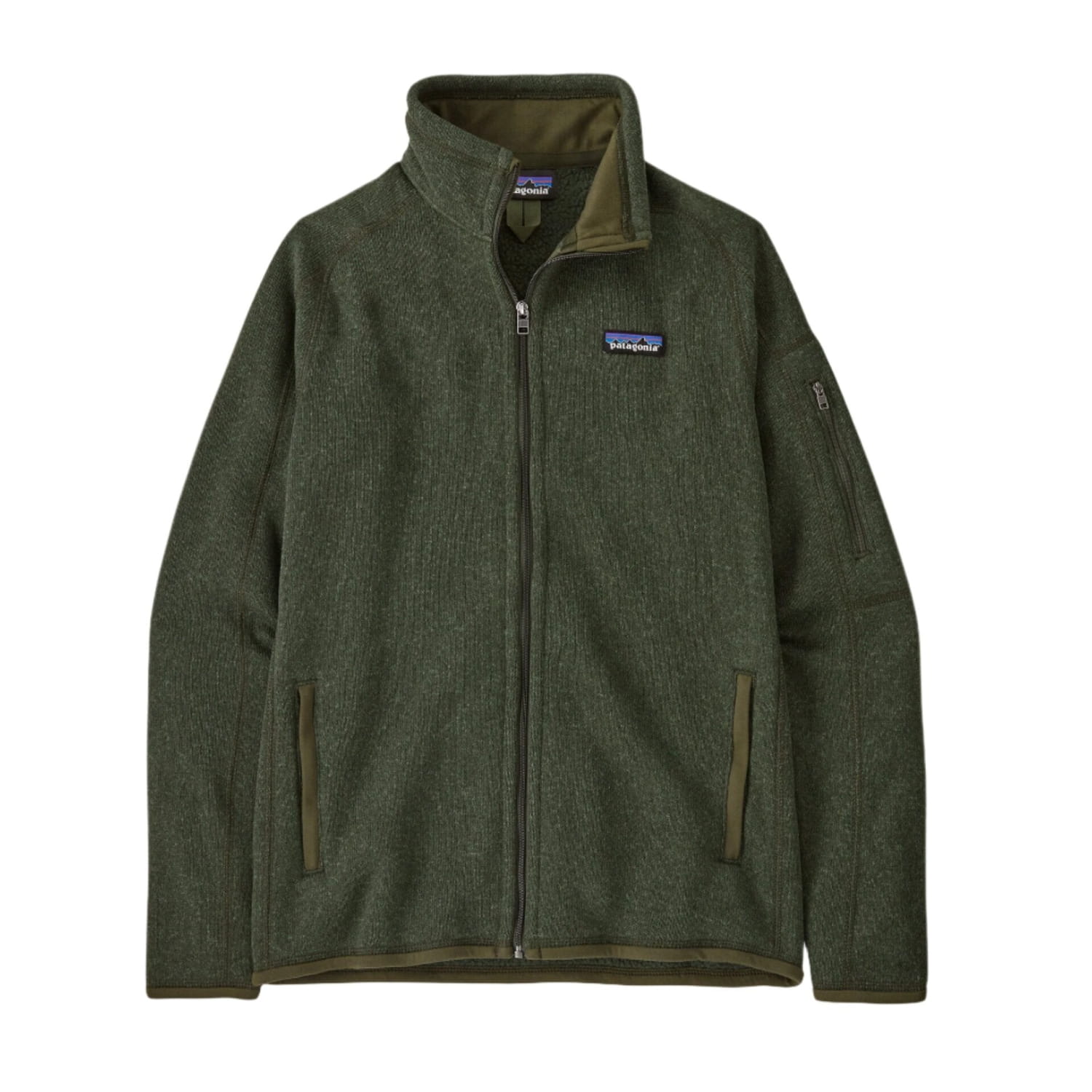 Patagonia Women's Better Sweater® Fleece Jacket, Torrey Pine Green, front view flat