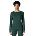 Patagonia Women's Capilene® Thermal Weight Crewneck in Cascade Green, front view on model