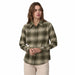 Patagonia W's Fjord Flannel Shirt, Cascade Pine Needle, front view model