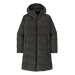 Patagonia Women's Jackson Glacier Parka in Black, front view flat