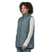 Patagonia W's Lost Canyon Vest, Noueveau Green, side and front view on model