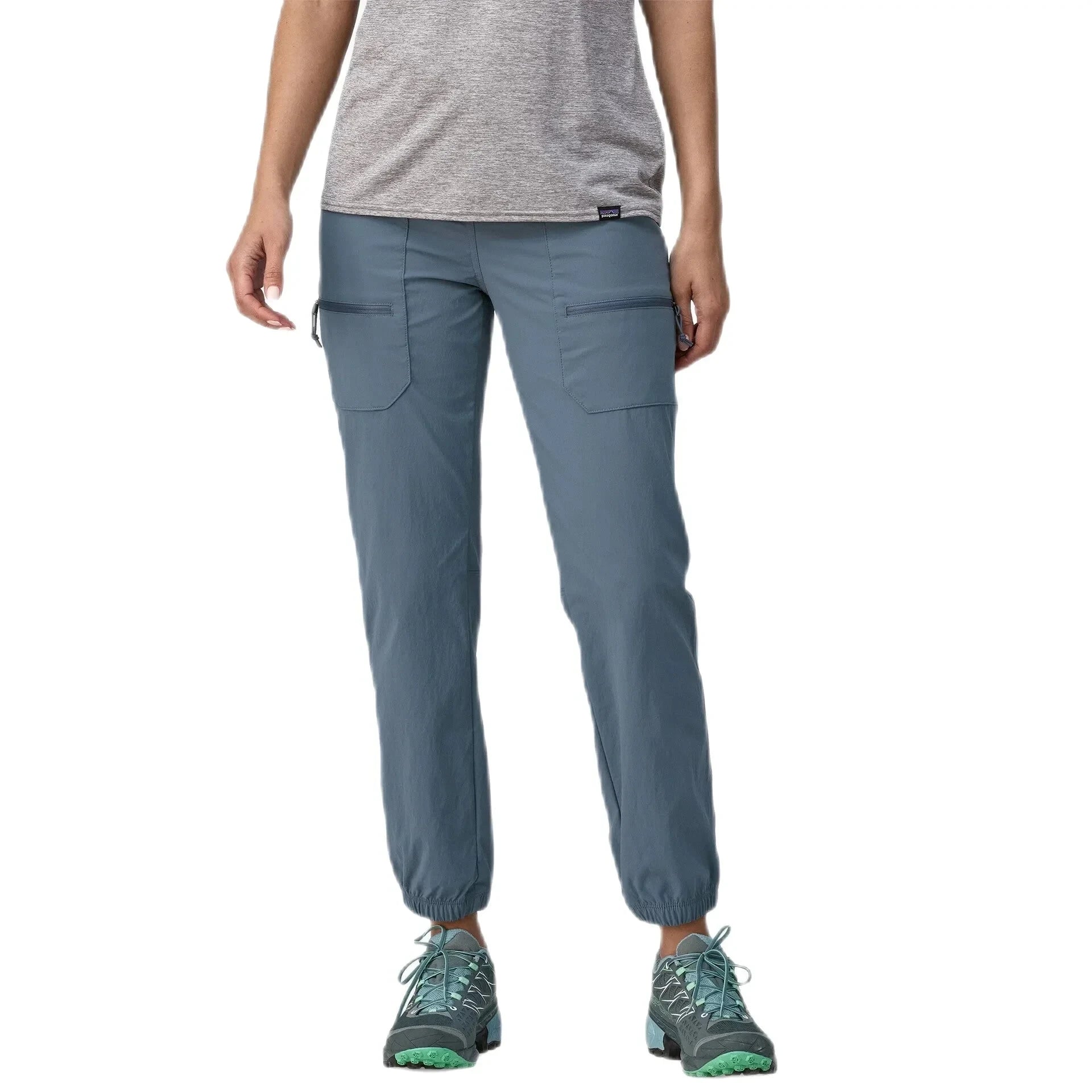 Patagonia W's Quandary Joggers, Utility Blue, front view on model