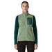 Patagonia Women's R1® Air Fleece Vest in Ellwood Green, front view on model