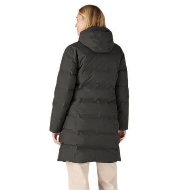 Patagonia W's Jackson Glacier Parka, Black, back view on model 