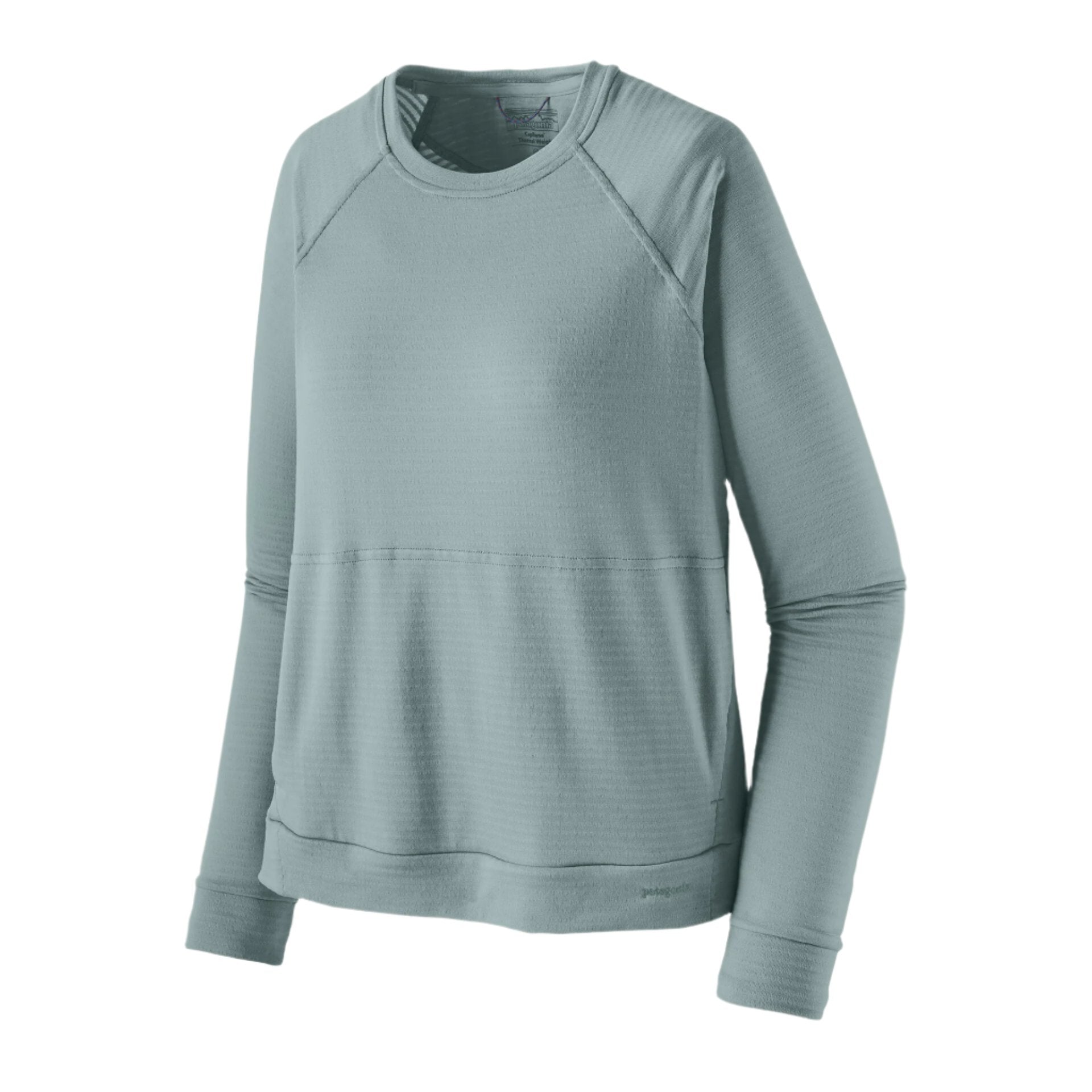 patagonia womens long sleeved capilene thermal crew front flat view