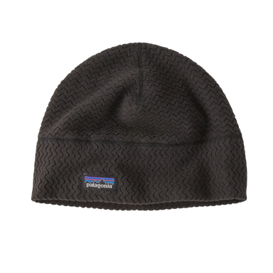 Black beanie with Patagonia logo 
