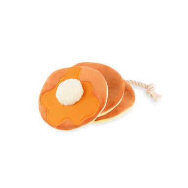 IHOP x P.L.A.Y. Pancake Pup Stack, top and side view