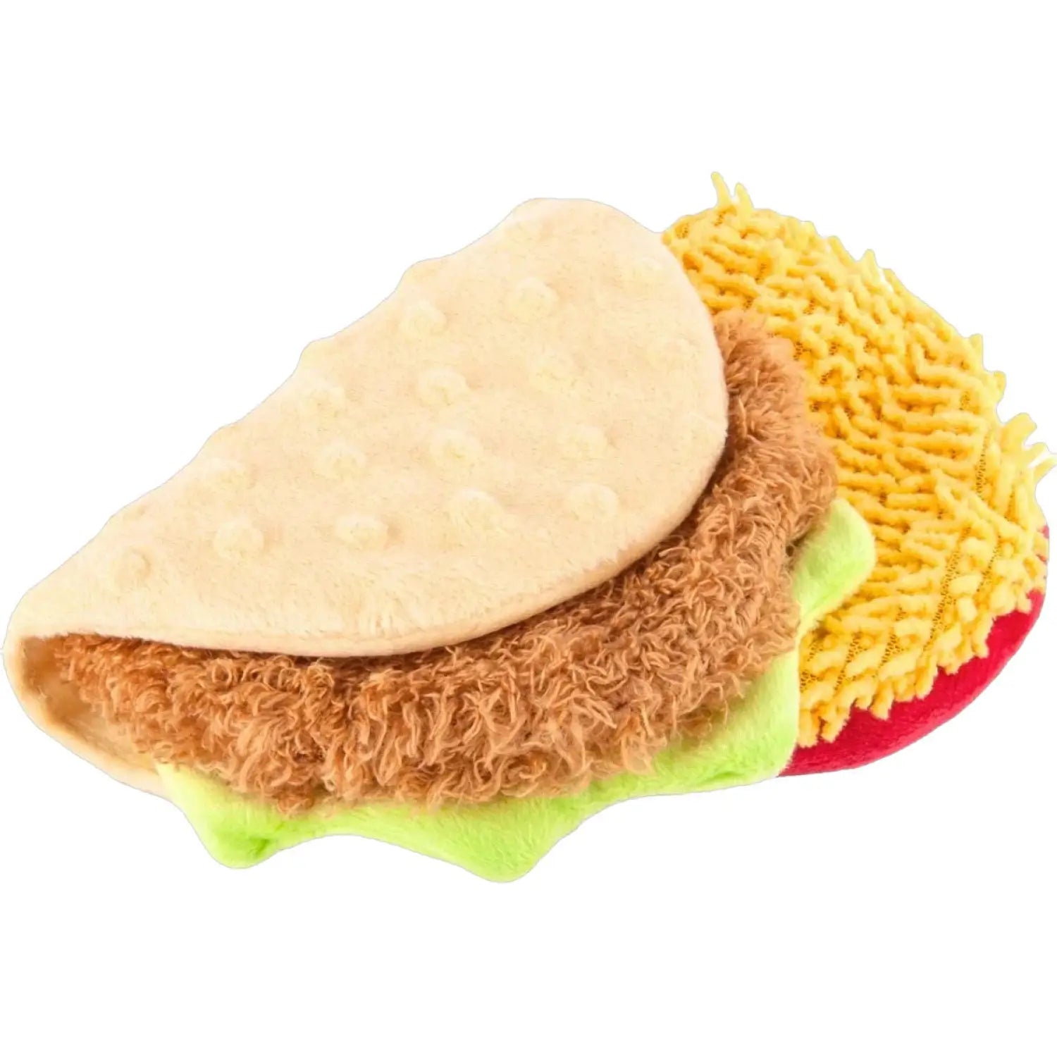 P.L.A.Y. International Classic Collection Tail Waggin' Taco Toy. Plush Taco Dog Toy.